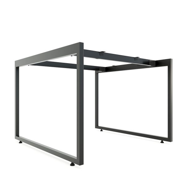 Chân sắt lắp ráp cho bàn 100x100cm hệ Slean HCSL014