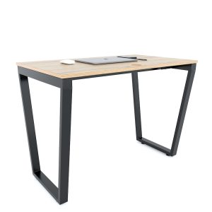 Bàn làm việc 100x60cm gỗ Plywood phủ melamin chân sắt Trapeze HBTC028