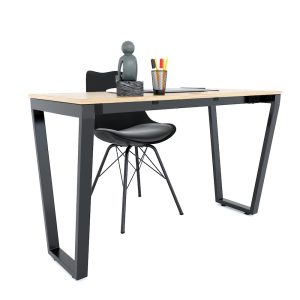 Bàn làm việc 100x50cm gỗ Plywood phủ melamin chân sắt Trapeze HBTC026