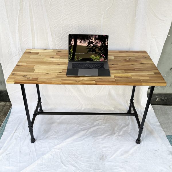 Bàn làm việc 120x60cm gỗ Tràm chân ống nước hệ Wooden HBWD027