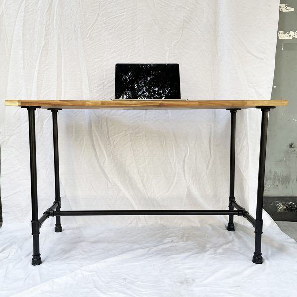 Bàn làm việc 120x60cm gỗ Tràm chân ống nước hệ Wooden HBWD027