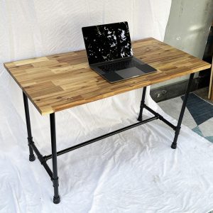 Bàn làm việc 120x60cm gỗ Tràm chân ống nước hệ Wooden HBWD027