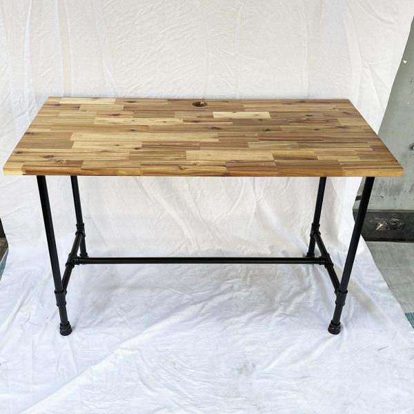 Bàn làm việc 120x60cm gỗ Tràm chân ống nước hệ Wooden HBWD027