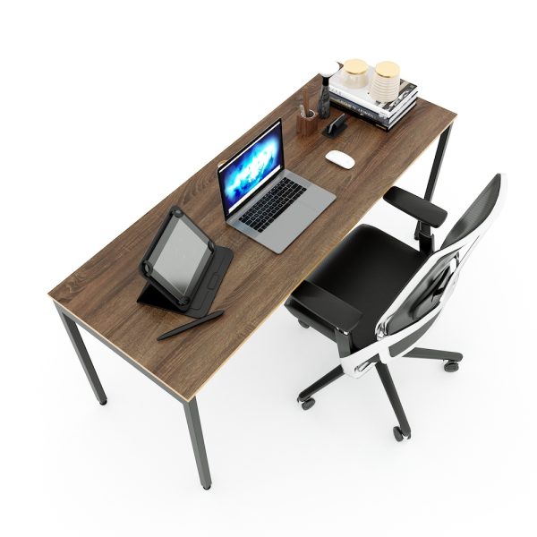Bàn làm việc 160x60cm gỗ Plywood phủ melamin chân hệ Slean HBSL008