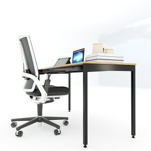 Bàn làm việc 160x60cm gỗ Plywood phủ melamin chân hệ Slean HBSL008
