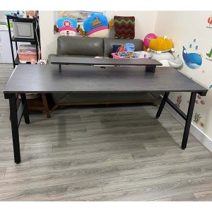 Bàn làm việc 180x70cm gỗ cao su chân sắt hệ Aconcept HBAC029