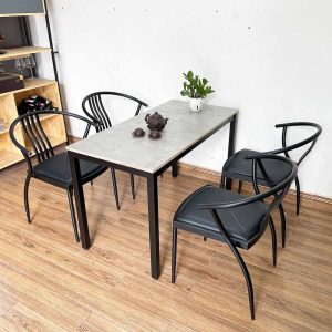 Bàn cafe, nhà hàng 1m2 gỗ Plywood chân sắt CFD68153