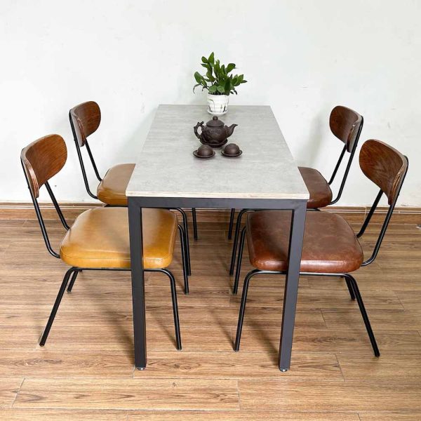 Bàn cafe, nhà hàng 1m2 gỗ Plywood chân sắt CFD68153