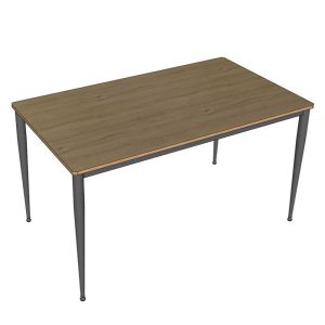 Bàn ăn 140cm gỗ Plywood chân sắt vuốt côn lắp ráp BA68164