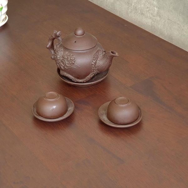 Bàn ăn chữ nhật 140x80cm gỗ cao su chân sắt đôi BA68160