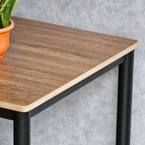 Bàn ăn chữ nhật 140x70cm gỗ plywood chân sắt hệ CONE BA68172