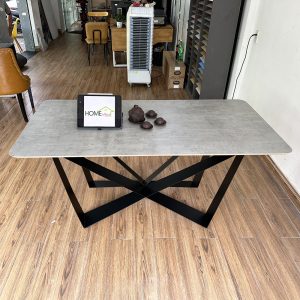 Bàn ăn gỗ Plywood chân sắt sơn tĩnh điện BA68100