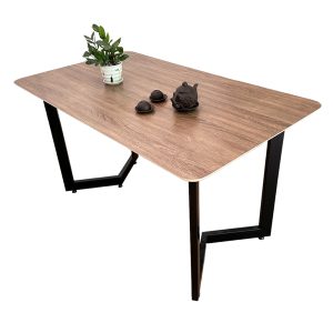 Bàn ăn gỗ Plywood chân sắt sơn tĩnh điện BA68125