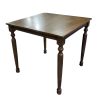 Bàn ăn Louis vuông 80x80cm chân gỗ họa tiết gỗ sồi BA68175