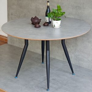 Bàn ăn tròn 120cm gỗ Plywood chân sắt vuốt côn BA158