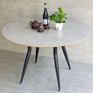 Bàn ăn tròn 120cm gỗ Plywood chân sắt vuốt côn BA158