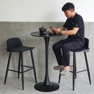 Bàn bar Tulip mặt tròn 60cm chân sắt BB019