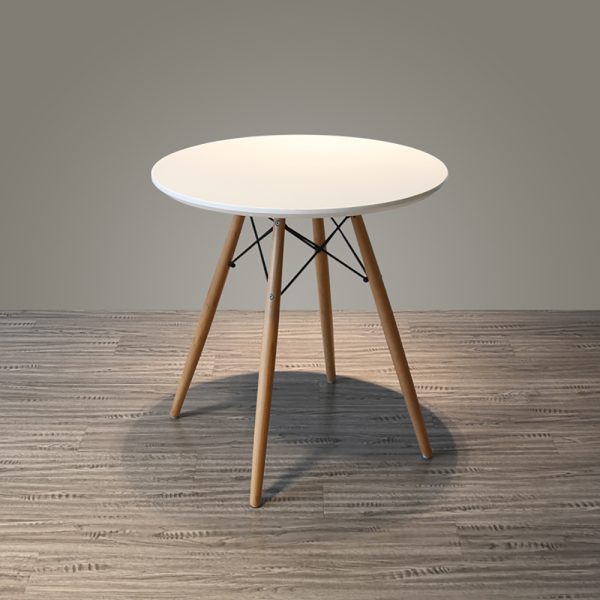 Bàn cafe Eames tròn 60cm màu trắng hoặc đen CFD68017
