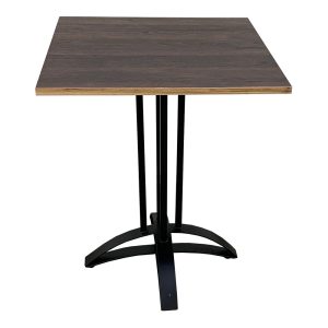 Bàn cafe vuông gỗ Plywood chân bàn tháp CFD68067