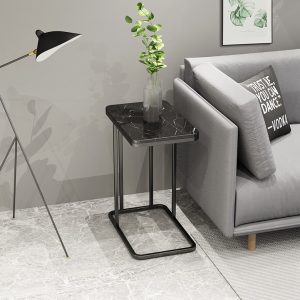 Bàn sofa trang trí mặt đá đen khung sắt sơn tĩnh điện TT68113