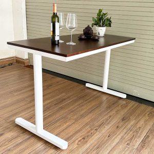 Bàn chữ nhật Cafe, nhà hàng gỗ tự nhiên chân sắt CFD68157