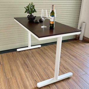 Bàn chữ nhật Cafe, nhà hàng gỗ tự nhiên chân sắt CFD68157