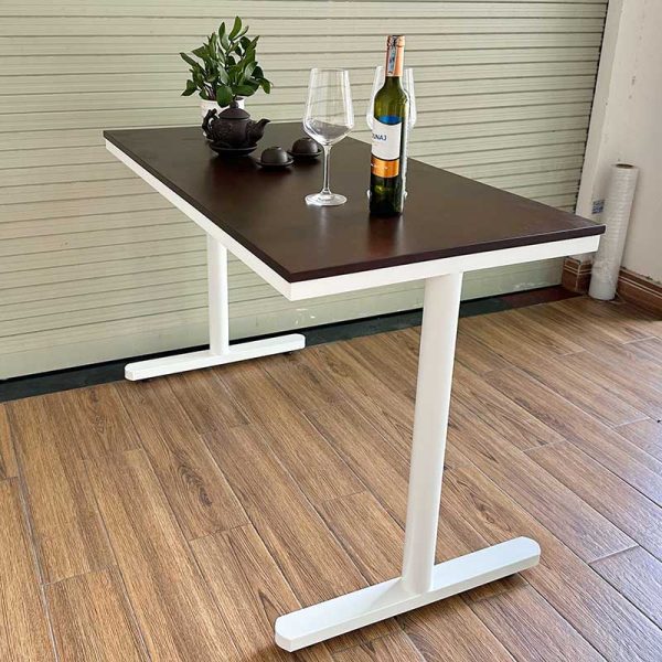 Bàn chữ nhật Cafe, nhà hàng gỗ tự nhiên chân sắt CFD68157