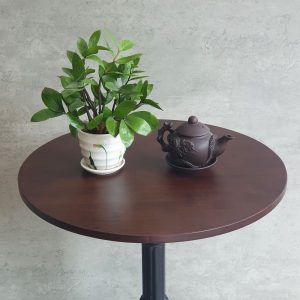 Bàn cafe tròn 60cm chân bằng gang đúc nghệ thuật CFD68194