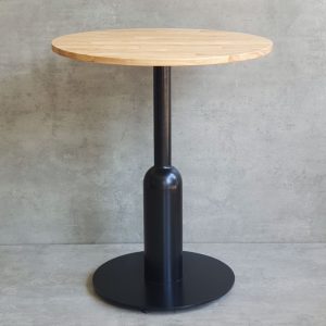 Bàn cafe tròn 60cm mặt gỗ chân sắt CFD68145