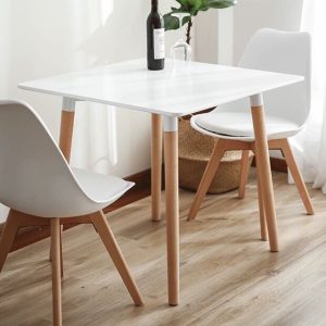 Bàn cafe Eames vuông 60cm chân gỗ ST1542A