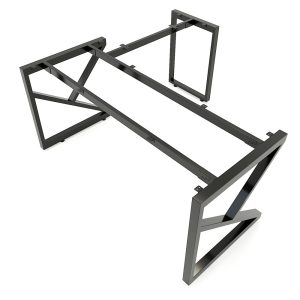 Bàn chữ L 160x150cm gỗ Plywood vân sồi chân sắt Kconcept HBKC039