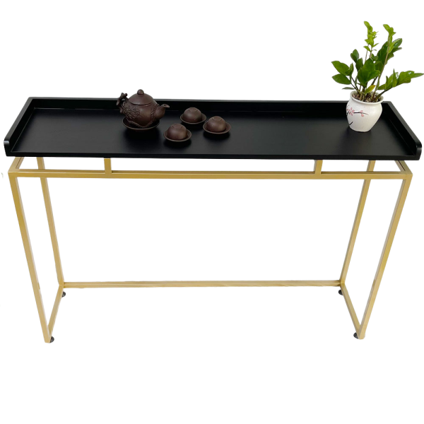 Bàn console trang trí SAMI mặt gỗ khung sắt CST037