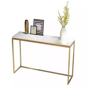 Bàn console ROVE mặt đá khung sắt CST044