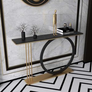 Bàn console ONI mặt đá khung sắt CST052
