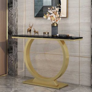 Bàn console OMAN mặt đá khung sắt CST055