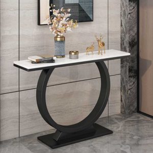 Bàn console OMAN mặt đá khung sắt CST055