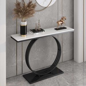 Bàn console OMAN mặt đá khung sắt CST055