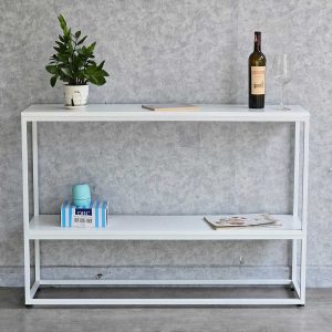 Bàn Console 120x30x81cm gỗ cao su khung sắt CST067