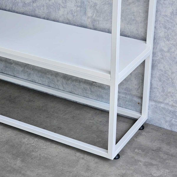 Bàn Console 120x30x81cm gỗ cao su khung sắt CST067