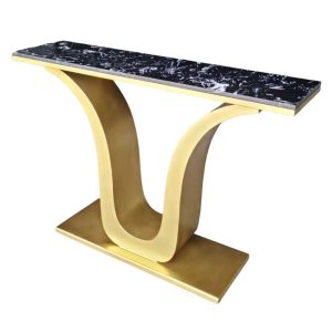 Bàn console 120x30x85cm mặt đá chân sắt CST059