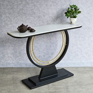 Bàn console DIN mặt đá khung sắt CST054