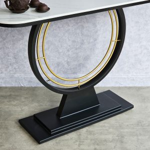 Bàn console DIN mặt đá khung sắt CST054