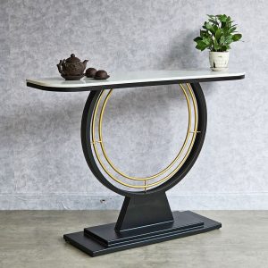 Bàn console DIN mặt đá khung sắt CST054