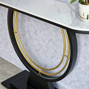Bàn console DIN mặt đá khung sắt CST054