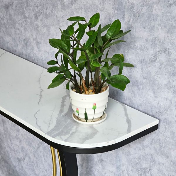 Bàn console DIN mặt đá khung sắt CST054