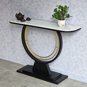 Bàn console DIN mặt đá khung sắt CST054
