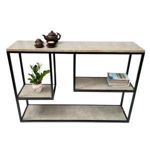 Bàn console trang trí gỗ Plywood khung sắt CSTC040