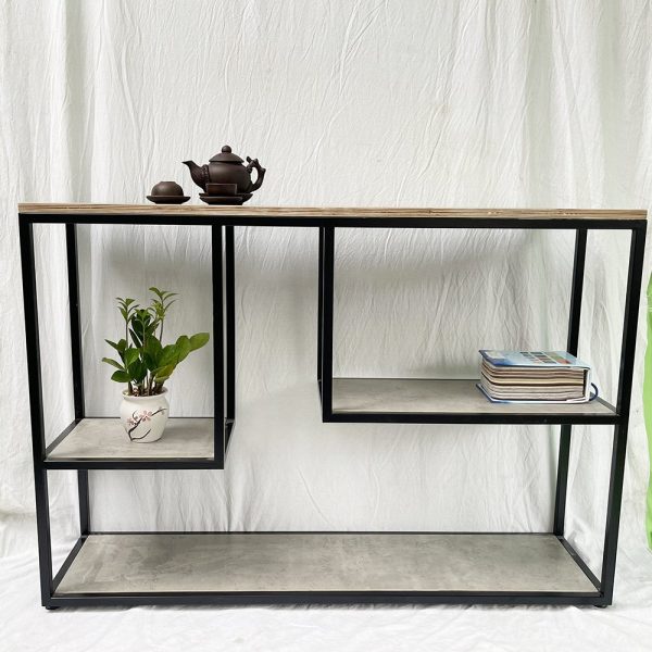 Bàn console trang trí gỗ Plywood khung sắt CSTC040