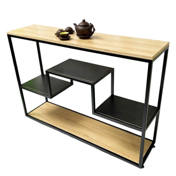 Bàn trang trí, bàn console gỗ Plywood khung sắt CST041