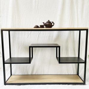 Bàn trang trí, bàn console gỗ Plywood khung sắt CST041